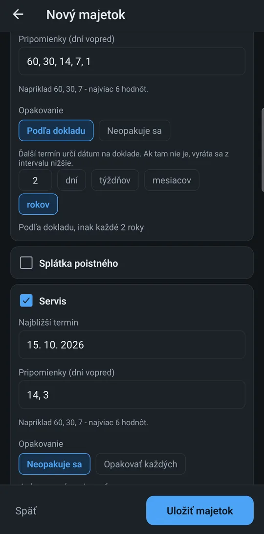Šablóny povinností pre auto s rozbalenou diaľničnou známkou